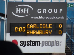 The score at half-time
